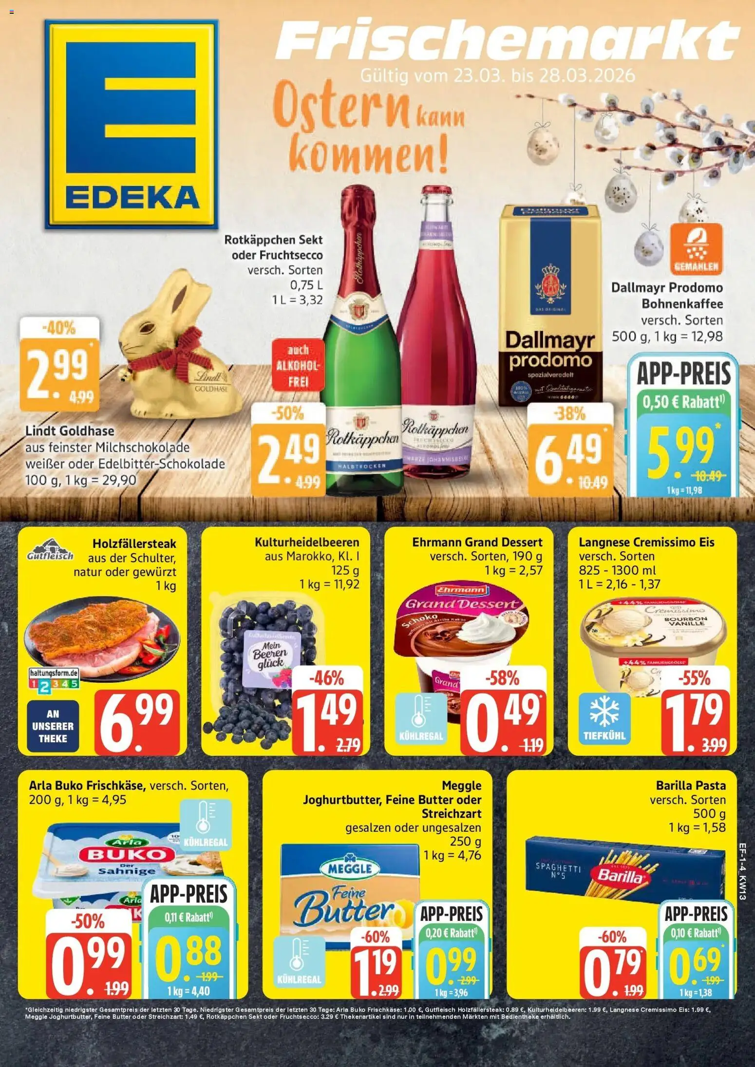Vorschau von dem Prospekt des Geschäftes Edeka, gültig ab dem 23.03.2026