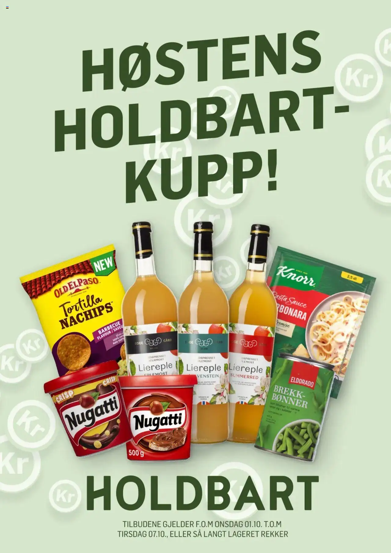 Kundeavis Holdbart gyldig fra 01/10/2025 - Sidenummer 1