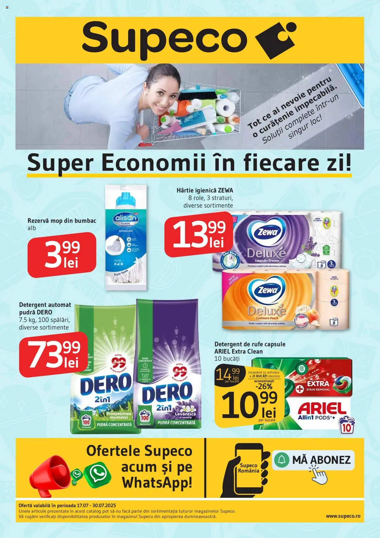 Supeco Catalog - Curățenie Vară de la 17.07.2025 - Pagină 1