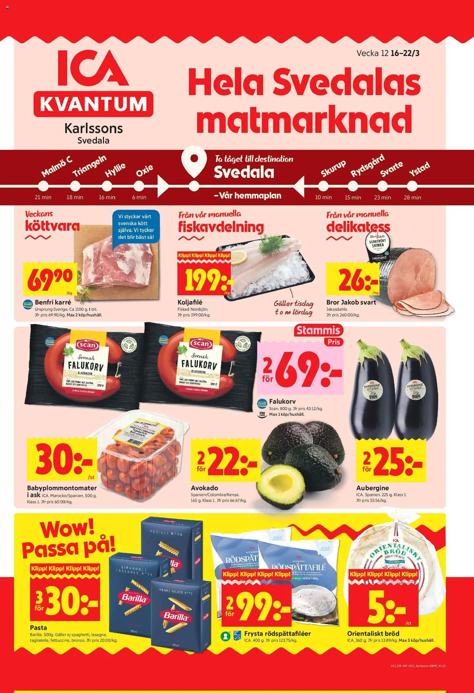 Förhandsgranska reklamblad Svedala från butik ICA Kvantum gäller från 16/03/2026