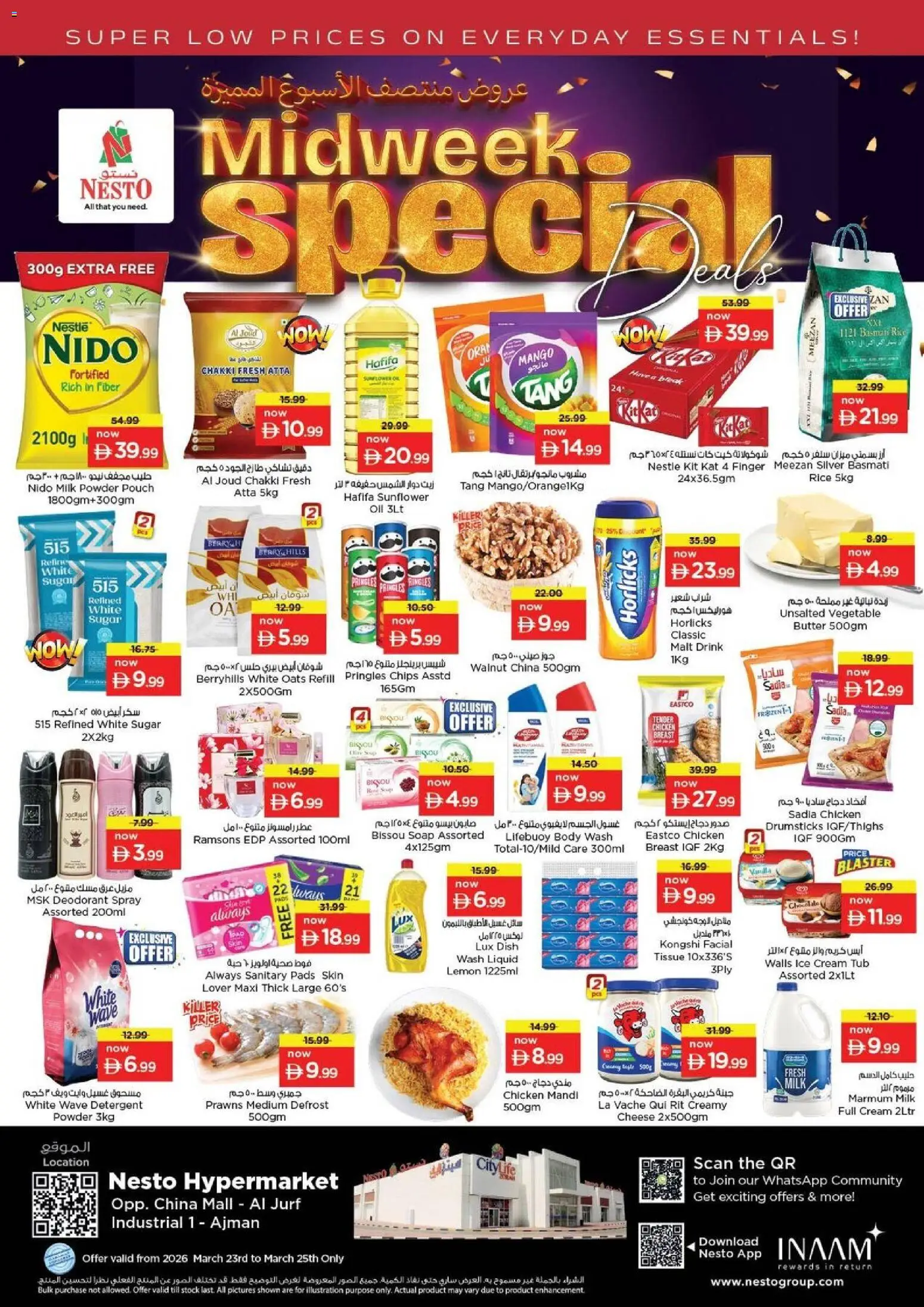 Preview of the catalogue Nesto Midweek special Opp. China Mall - Al Jurf Industrial 1 - Ajman of store Nesto valid from 23 Mar, 2026