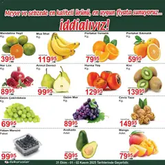 Özkuruşlar Meyve Sebze 31.10.2025 - Broşürünün önizlemesi