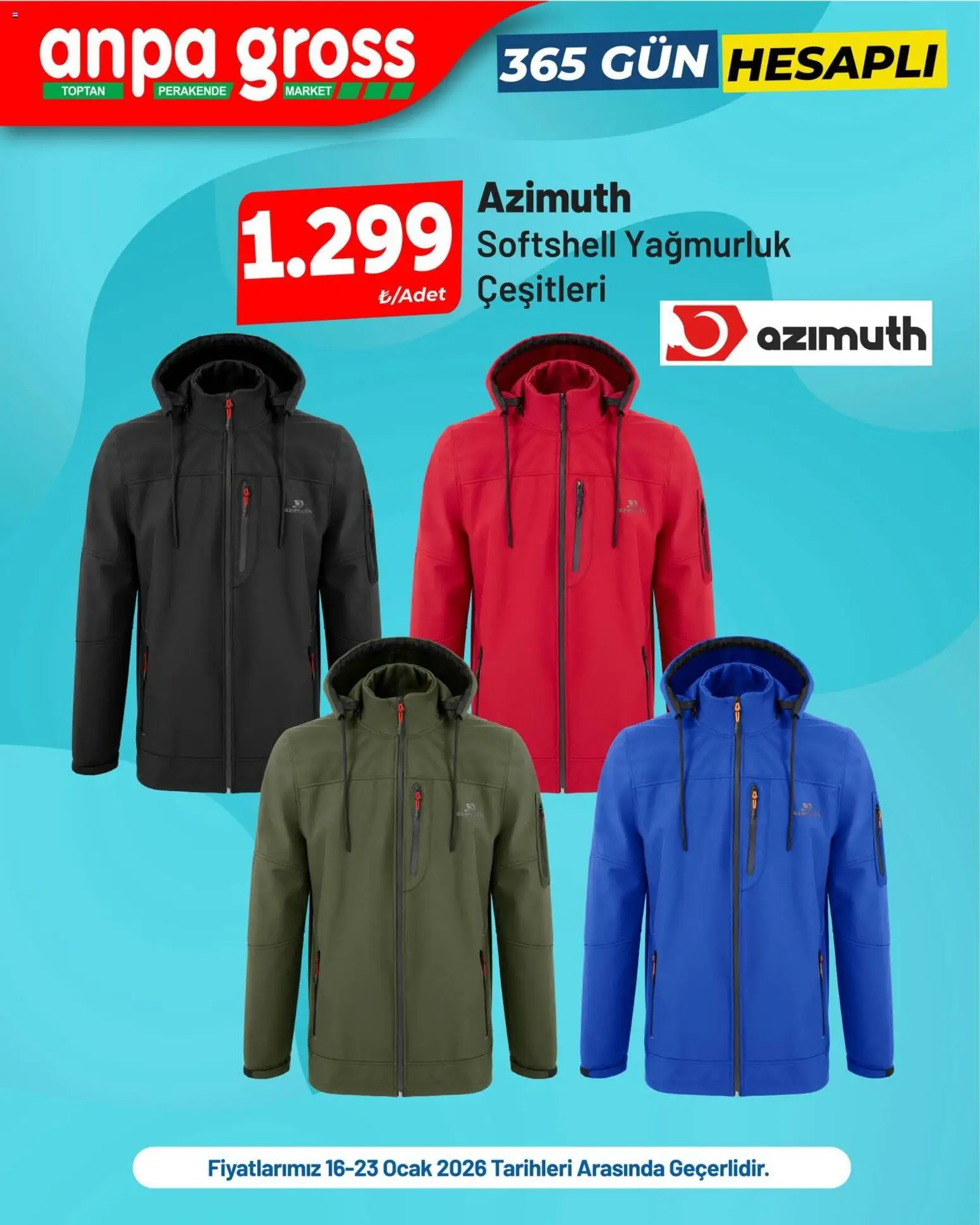 Anpa Gross İndirim Azimuth, Lee Cooper 16.01.2026 - Broşürünün önizlemesi