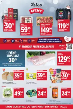 Forhåndsvis Kundeavis Helgø fra butikk Meny gyldig fra 13/10/2025