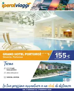 Anteprima dell'opuscolo Volantino Viaggi dal negozio Iperal valido da 03/01/2026
