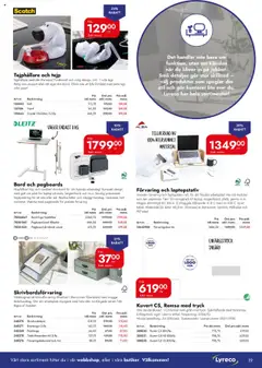 Förhandsgranska reklamblad Aktuella reklamblad Lyreco från butik Lyreco gäller från 30/09/2025 | Sida : 19