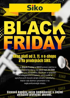 Náhled nabídky: Siko koupelny Black Friday platný od 03.11.2025