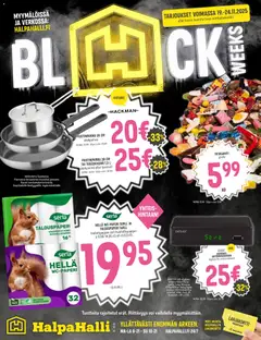 Kaupan Halpa Halli Black Friday esikatselu, voimassa 19/11/2025