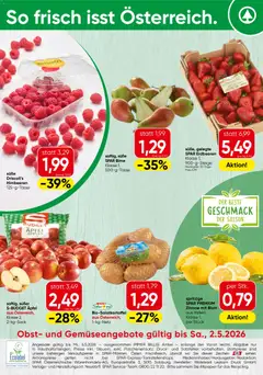 Vorschau der Angebote: Spar Spar Obst & Gemüse gültig ab 27.04.2026