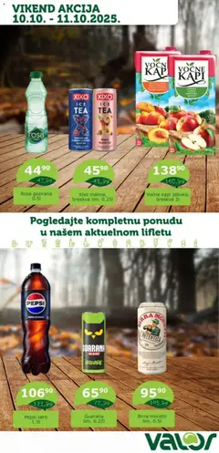 Pregled Valor kataloga - važi od 10.10.2025