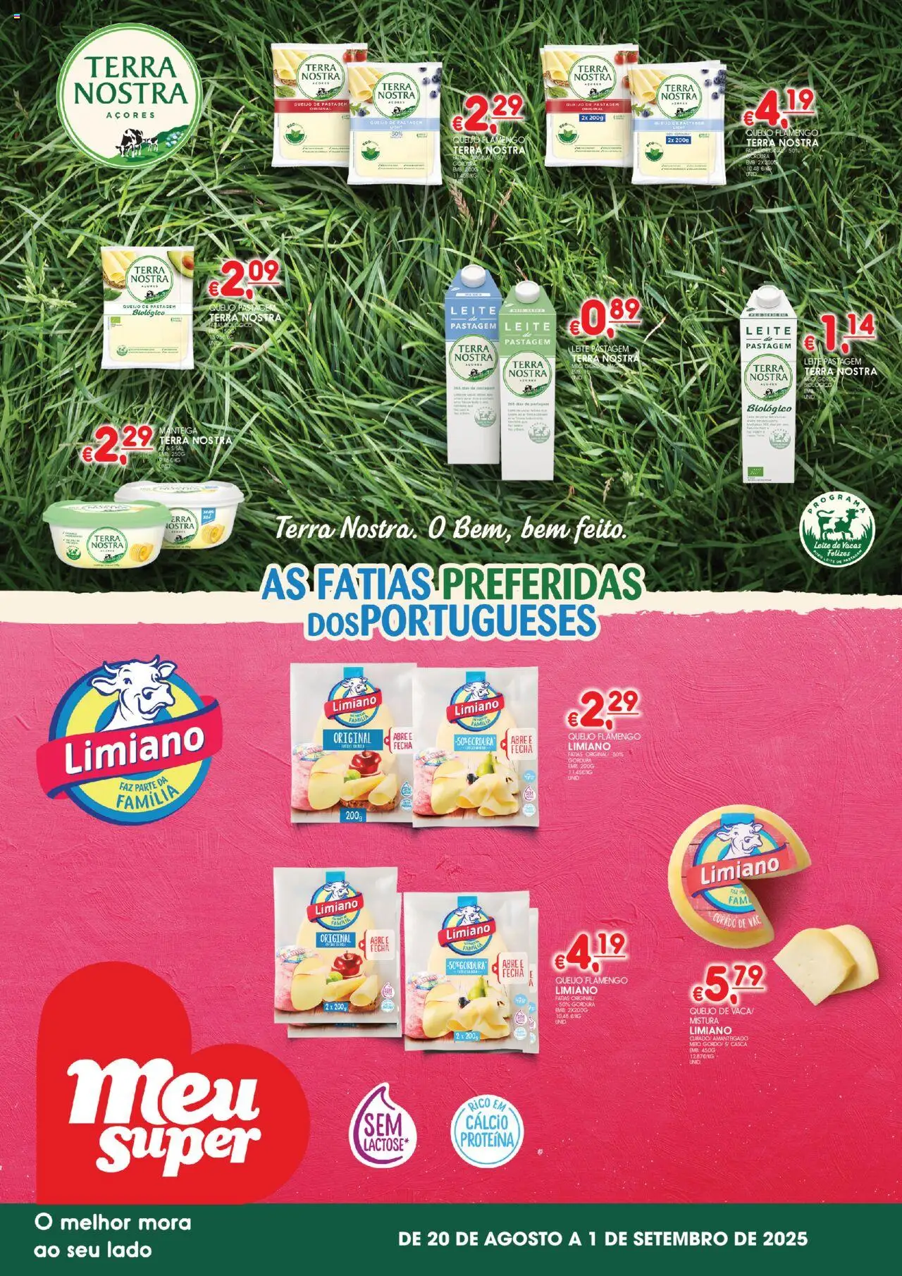 Meu Super Folheto de 20/08/2025 - catálogo esta semana - página 1 - Queijo, Proteina, Leite, Manteiga, Cálcio