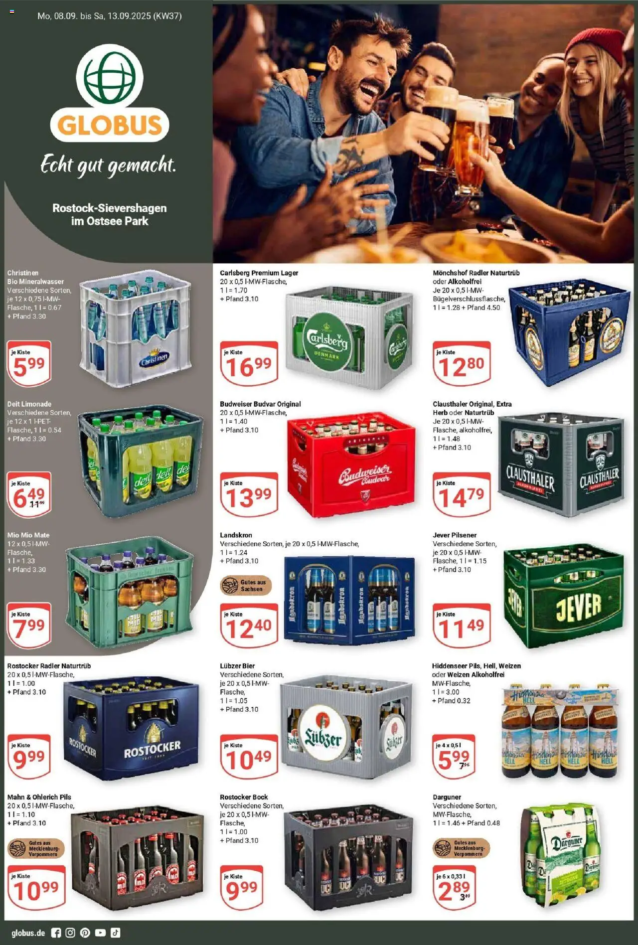 Globus Prospekt ab Montag 07.09.2025 > Prospekt Lambrechtshagen	