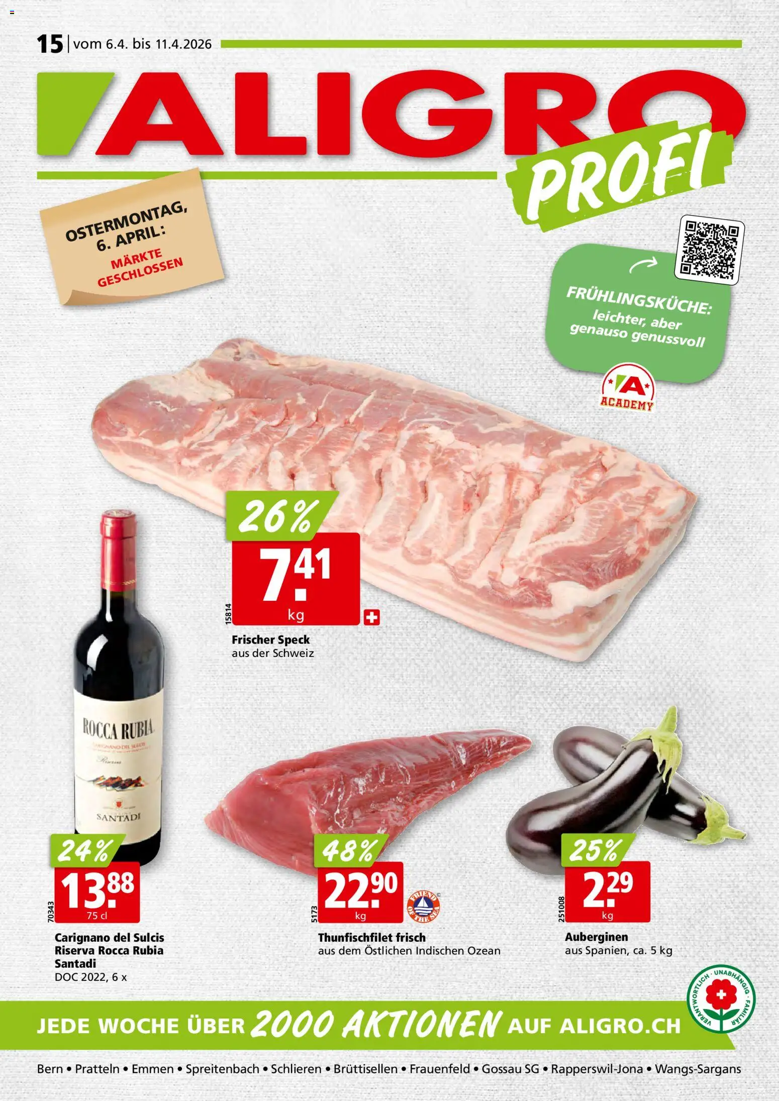 Vorschau des Merkblatts Aligro aktionen vom Shop Aligro gültig von 06.04.2026 bis 11.04.2026