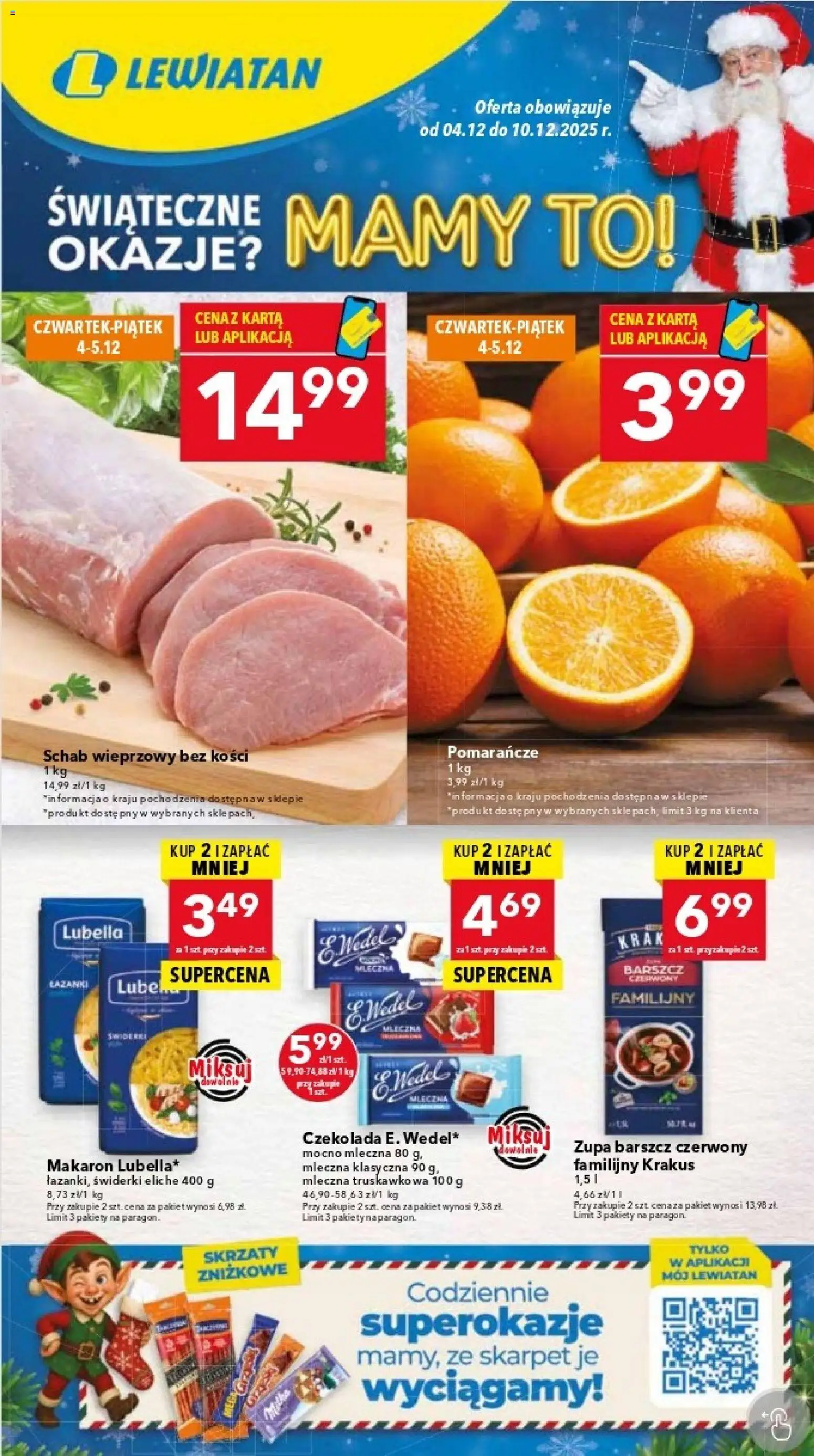 Pogląd gazetki "Warszawa" ze sklepu Lewiatan ważnej od 04.12.2025