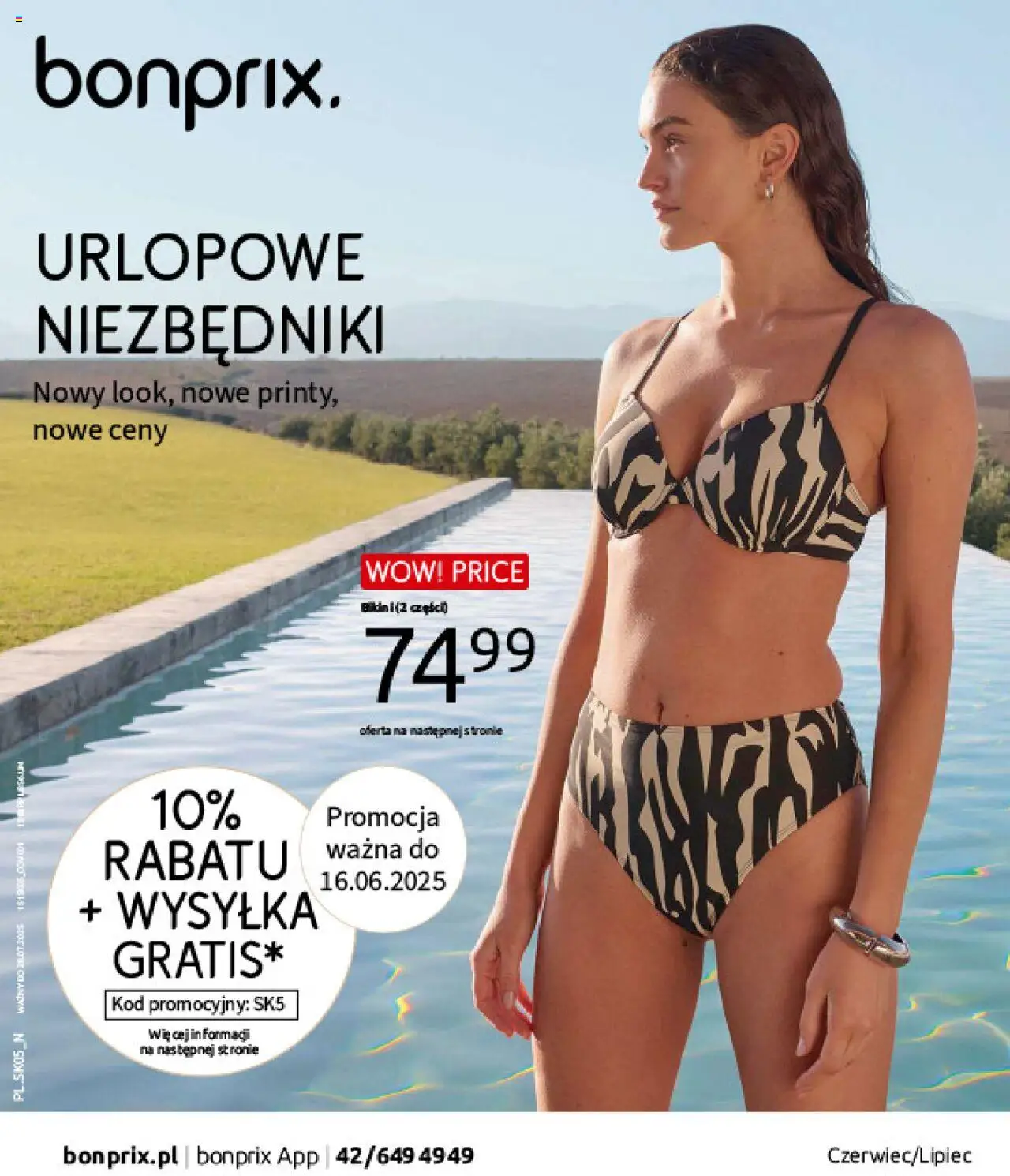 BonPrix Katalog - Urlopowe Niezbędniki od 16.06.2025 - Nowa Gazetka - Numer strony 1 - Promocja