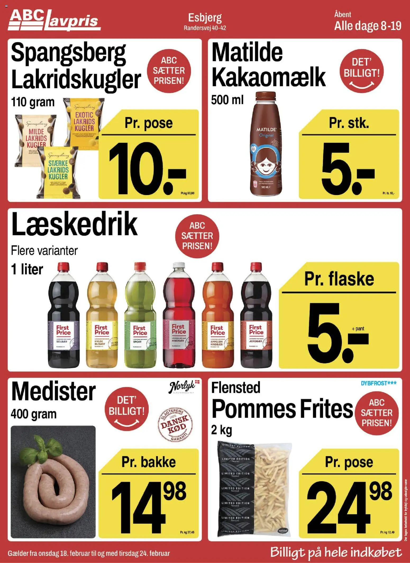 Eksempel på tilbudsavis Esbjerg fra butik Abc Lavpris gyldig fra 18/02/2026