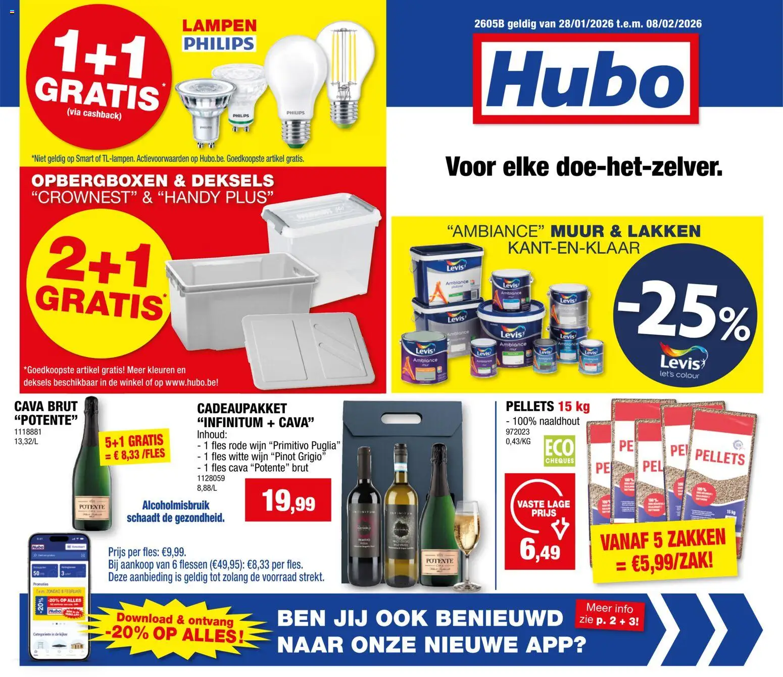 Voorbeeld van Folder van winkel Hubo geldig vanaf 28/01/2026