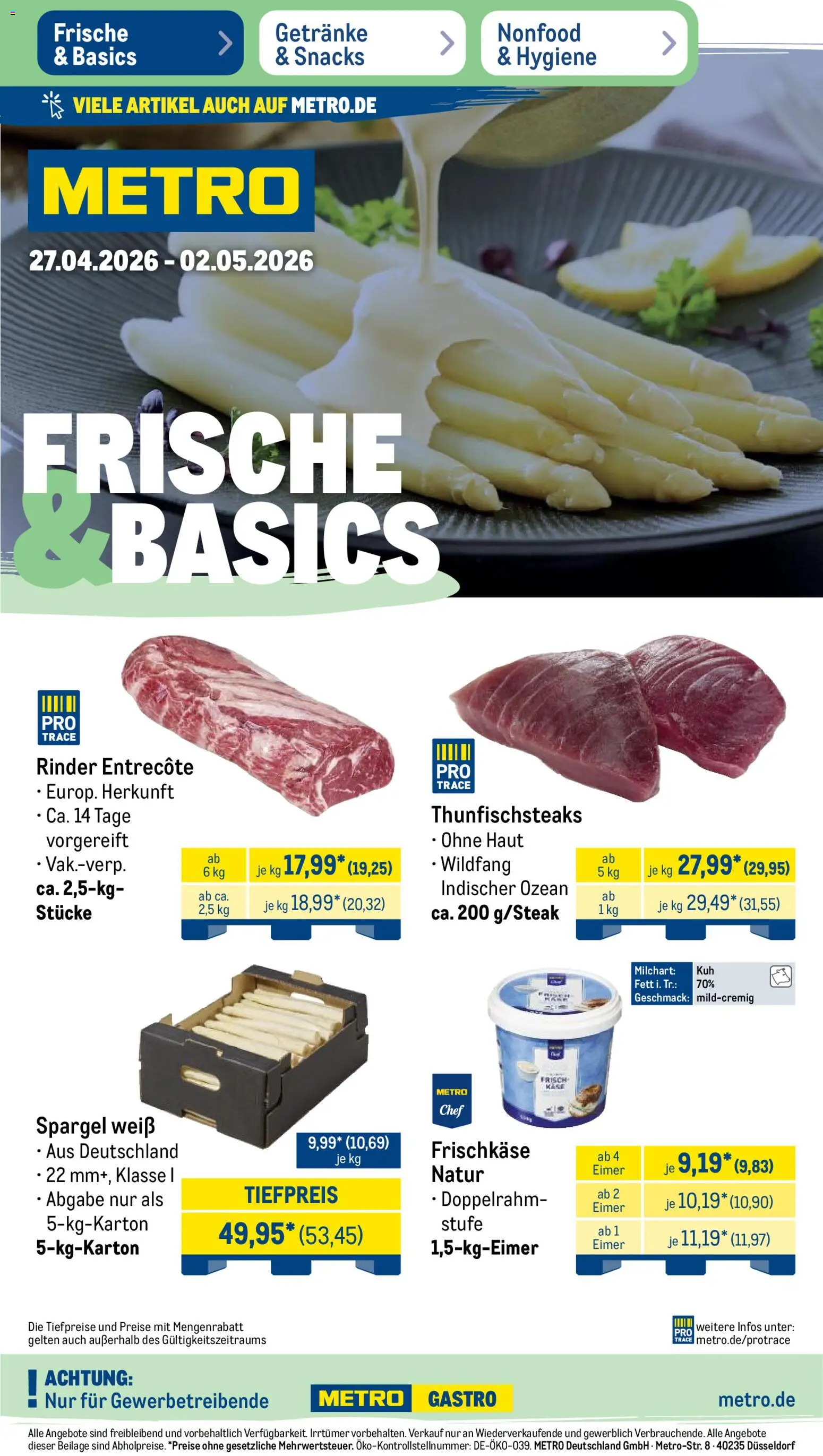 Vorschau von dem Prospekt des Geschäftes Metro, gültig ab dem 27.04.2026