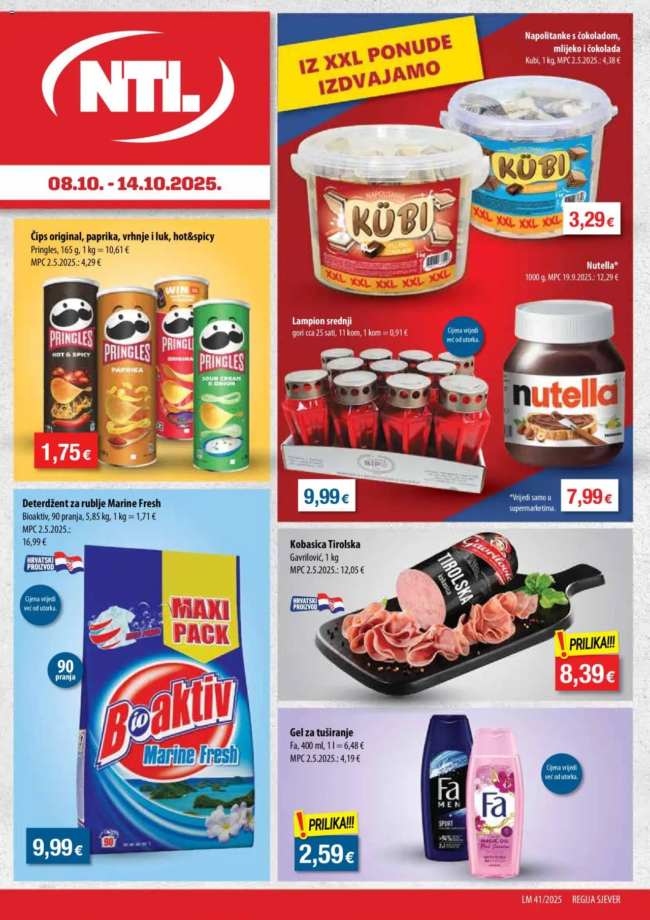 NTL aktualni Katalog Sjever vrijedi od 08.10.2025 - tjedna akcija broj stranice 1