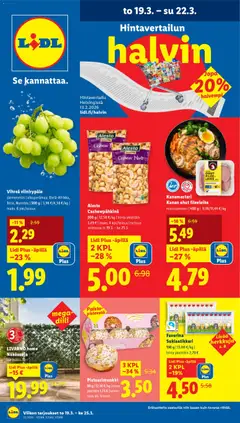 Kaupan Lidl Lidl tarjoukset esikatselu, voimassa 19/03/2026