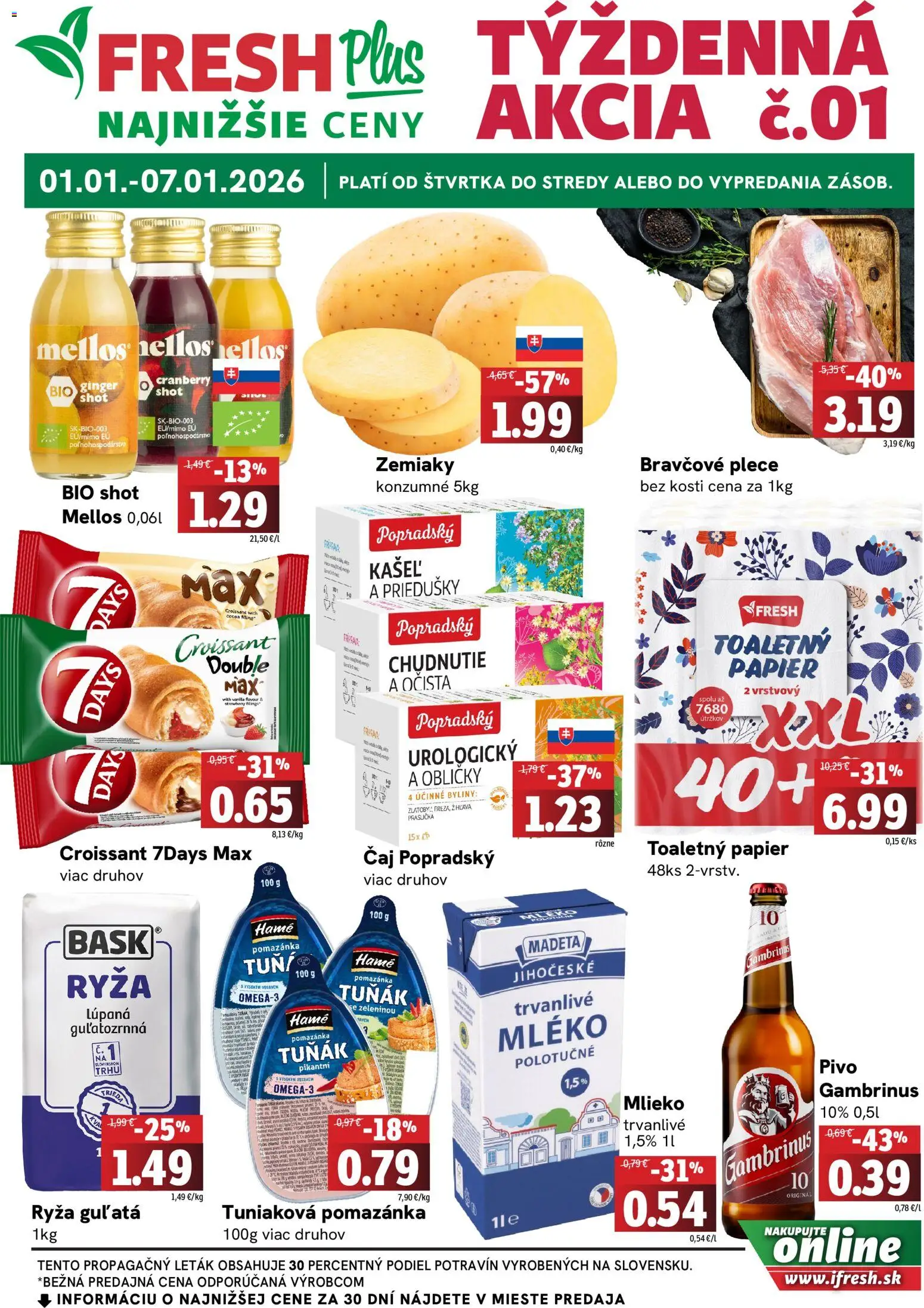 Náhľad Fresh letáku platného od 01.01.2026