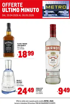 Anteprima dell'opuscolo Metro volantino Offerte ultimo minuto dal negozio Metro valido da 30/04/2026