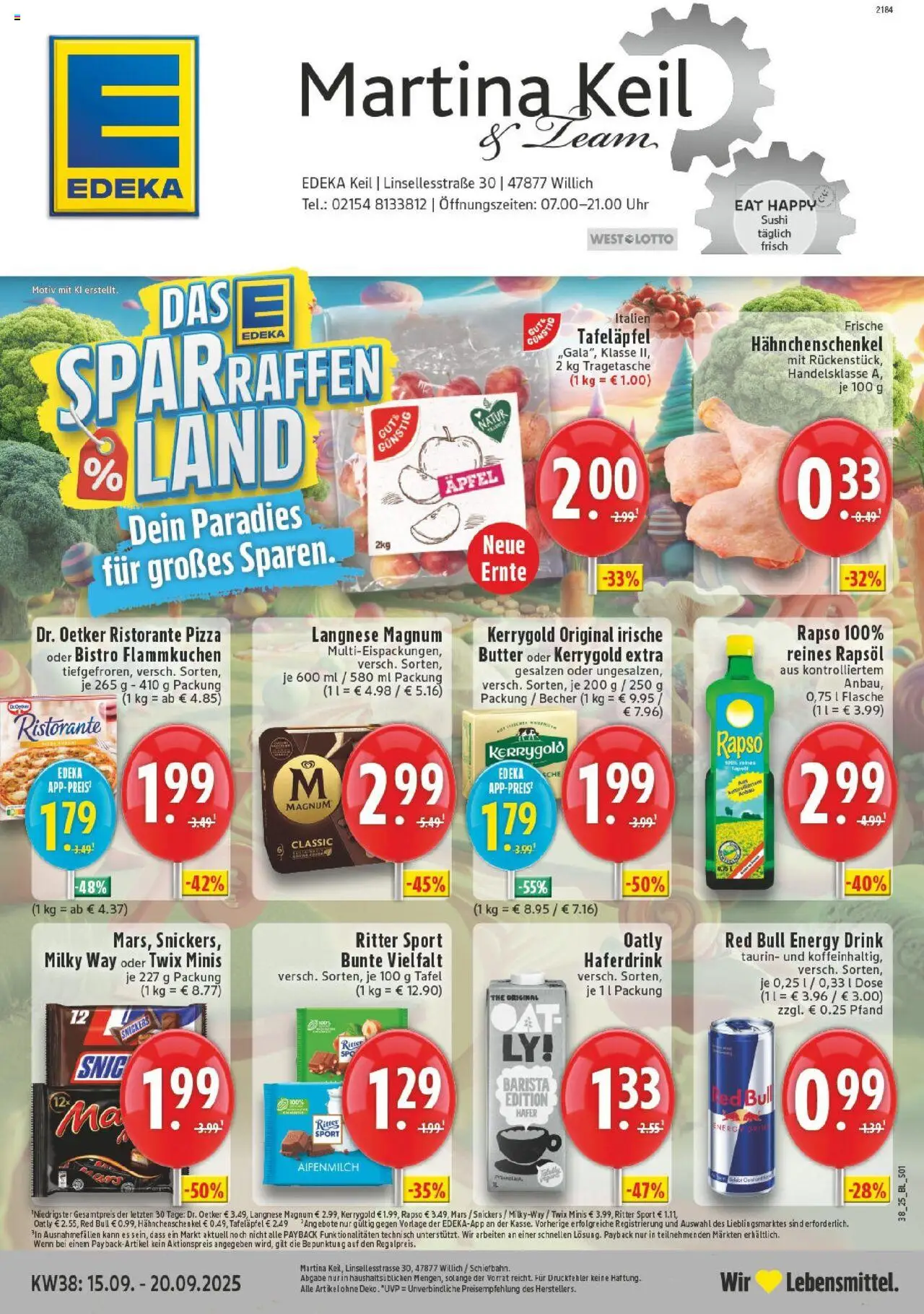 EDEKA Prospekt ab 14.09.2025 - Prospekt Willich - Schiefbahn Online