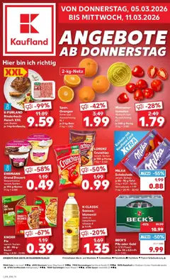 Vorschau von dem Prospekt des Geschäftes Kaufland, gültig ab dem 05.03.2026