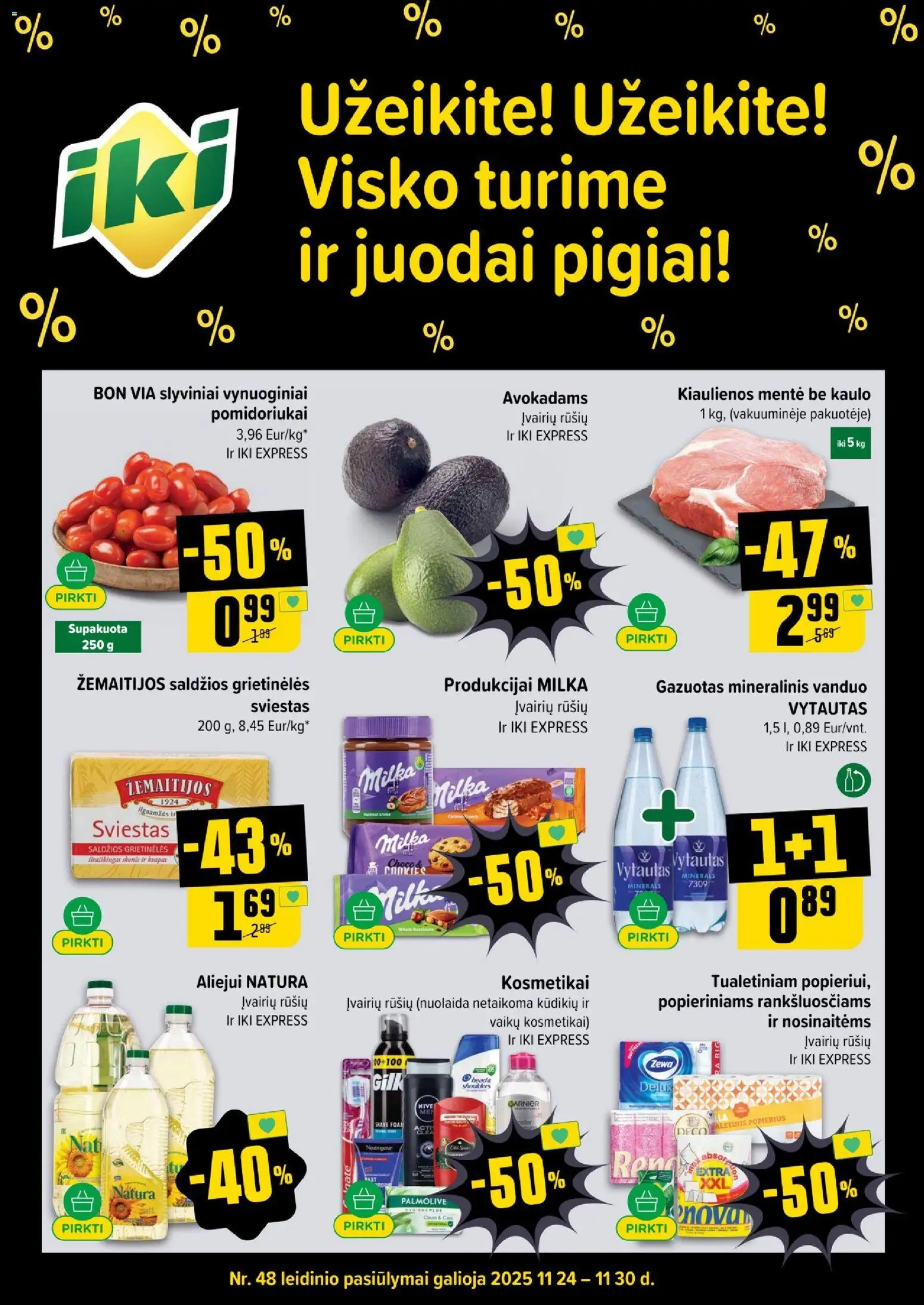 IKI parduotuvės leidinio Black Friday galiojančio nuo 2025.11.24 peržiūra