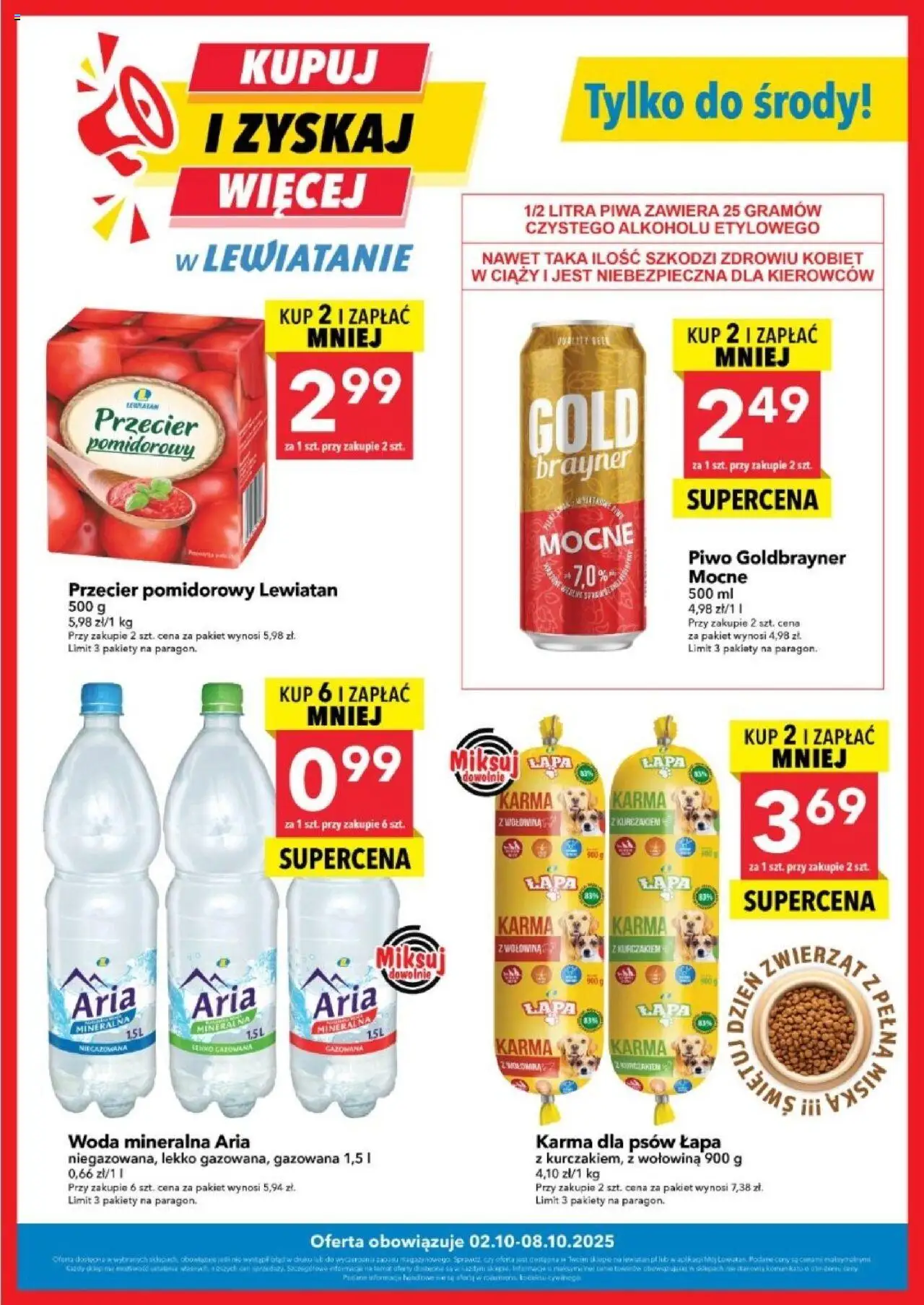 Lewiatan gazetka od 02.10.2025 - Promocje "Kupuj i zyskaj więcej" - Numer strony 1