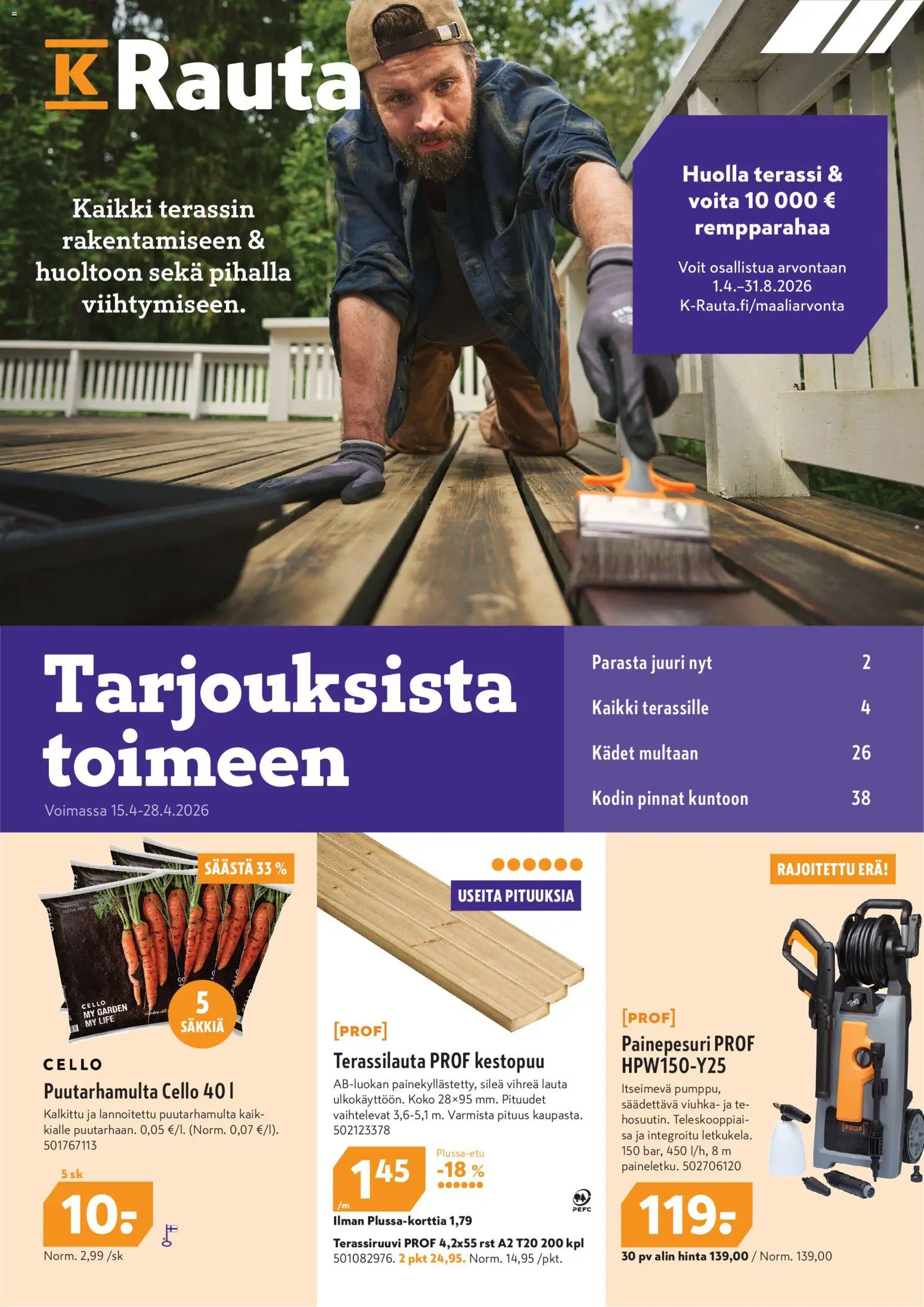 Kaupan K-Rauta K-Rauta tarjoukset esikatselu, voimassa 15/04/2026