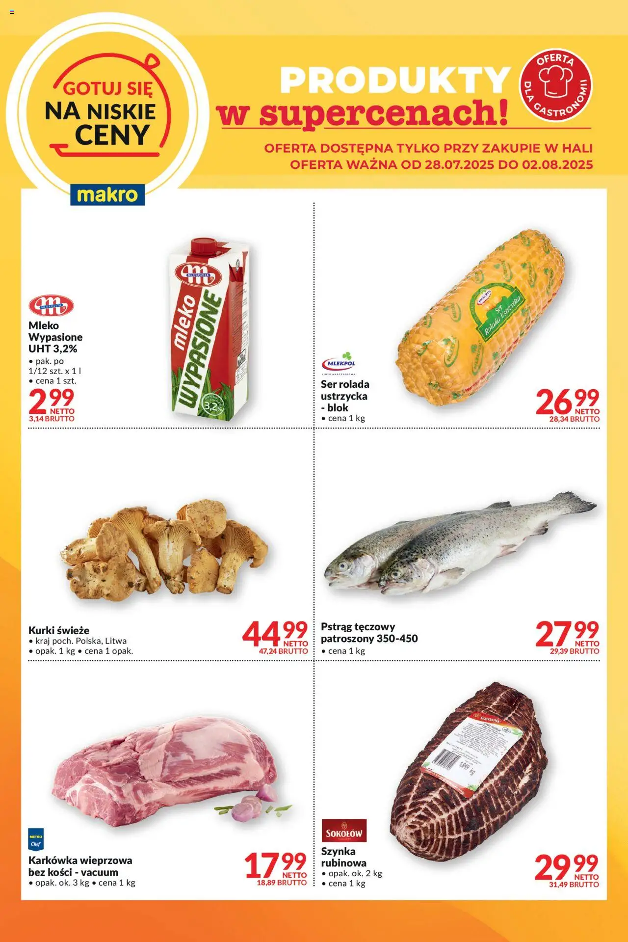 Makro Gotuj się na niskie ceny od 28.07.2025 - Nowa Gazetka - Numer strony 1