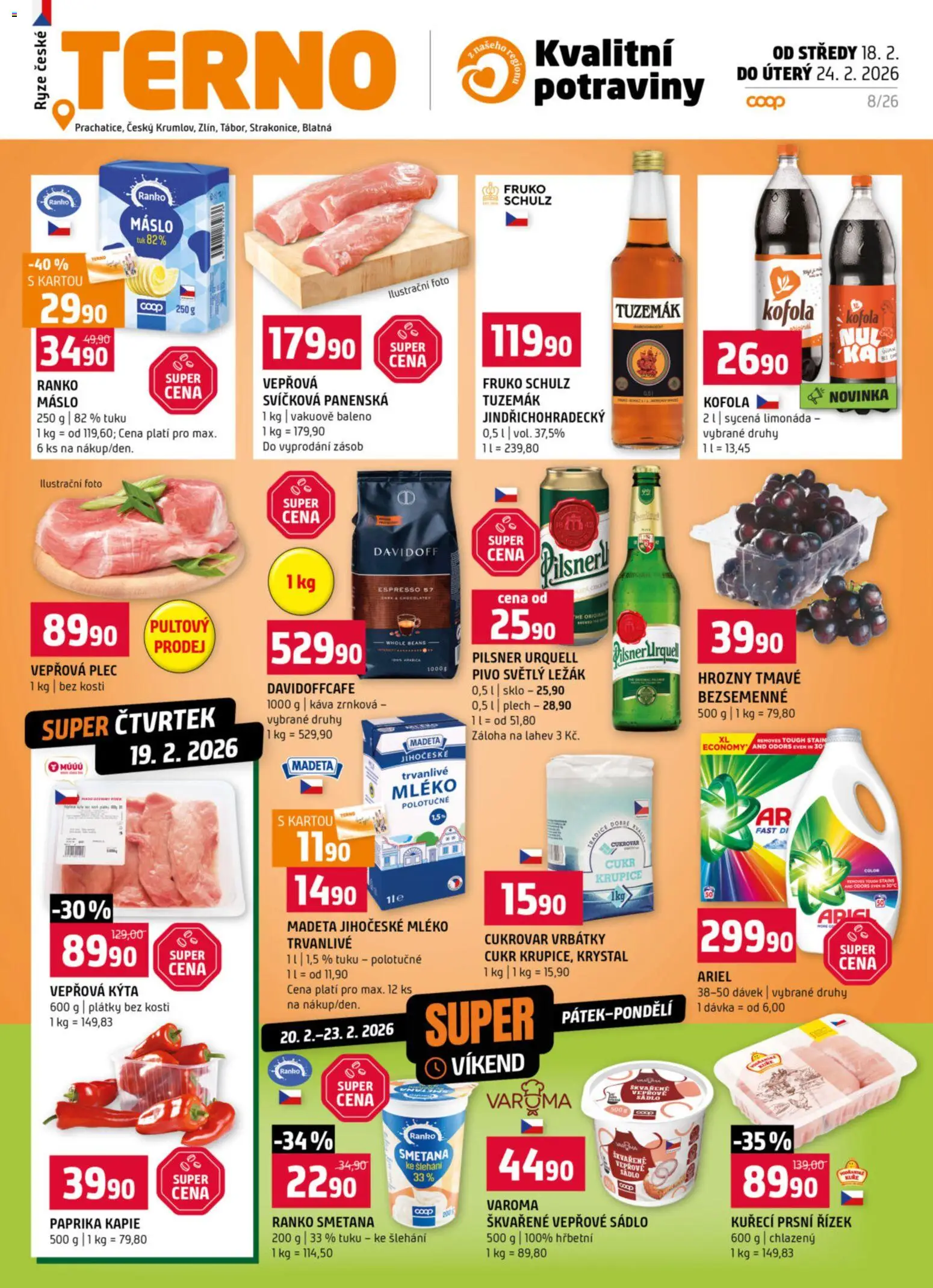 Náhled nabídky: Terno Leták - Prachatice platný od 18.02.2026
