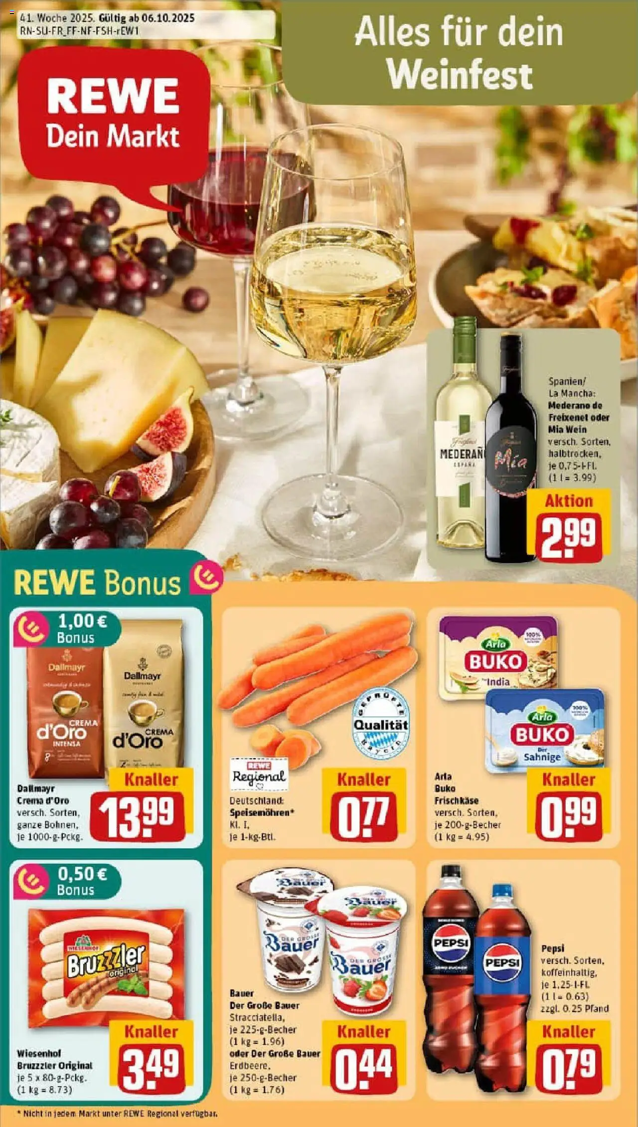 REWE Prospekt ab 06.10.2025 nächste Woche - Prospekt Nürnberg / Gebersdorf	