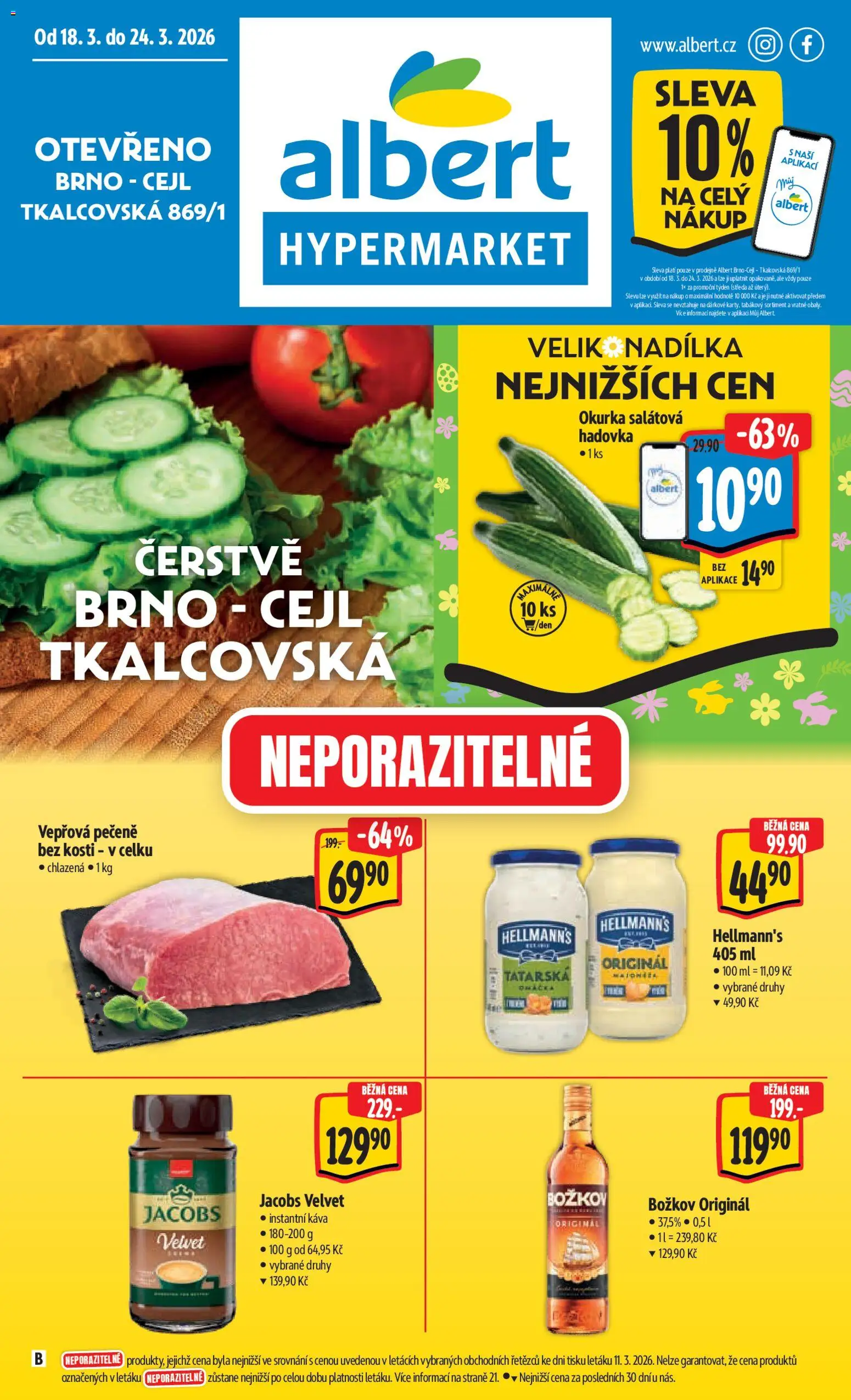 Náhled nabídky: Albert Albert leták - Hypermarket - Brno platný od 18.03.2026