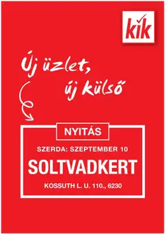 Kik - KiK újság érvényessége 2025.09.10-ig megtekintése, amely érvényes 2025.09.08.-től