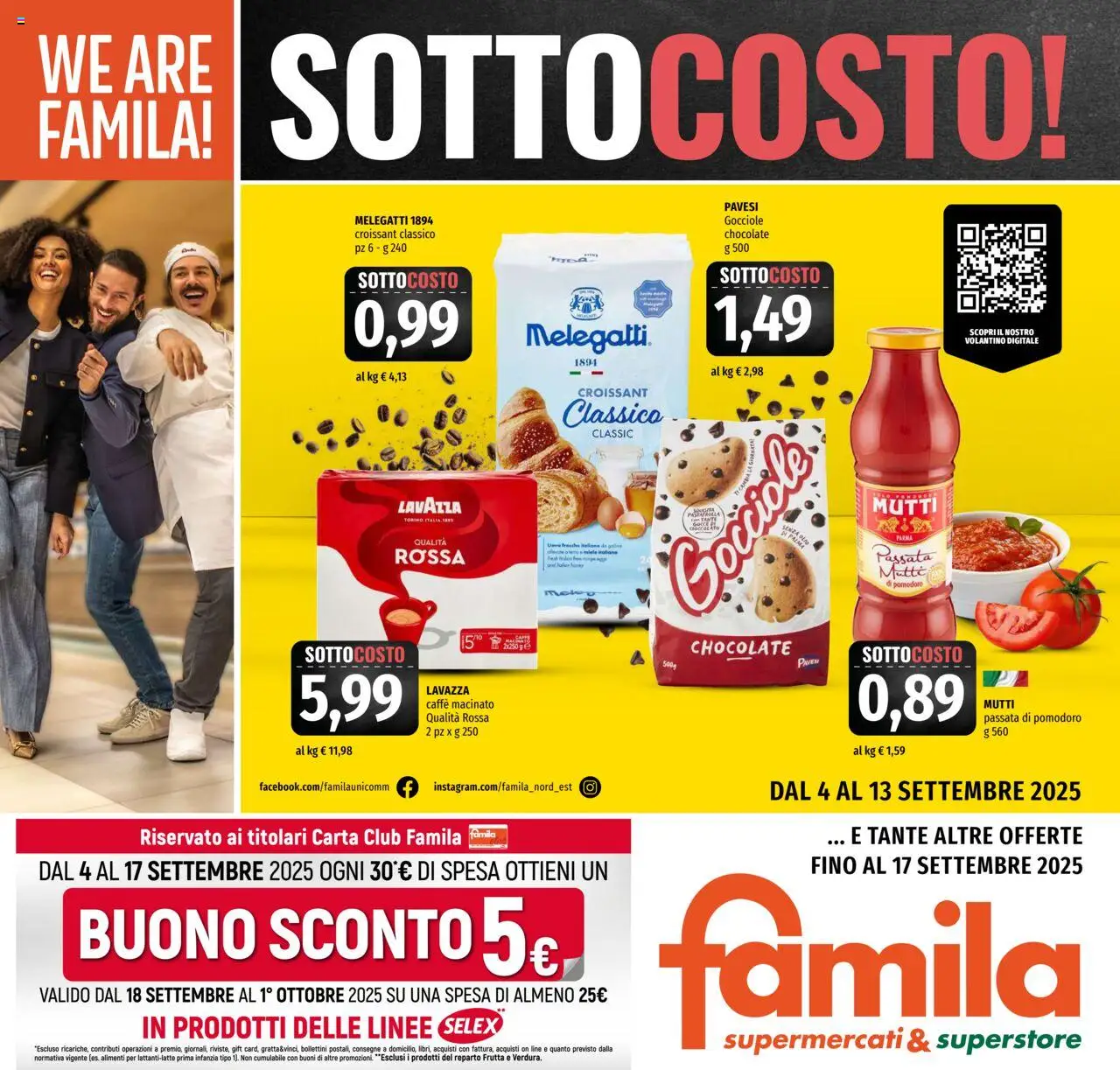 Volantino Famila valido da 04/09/2025 numero di pagina 1