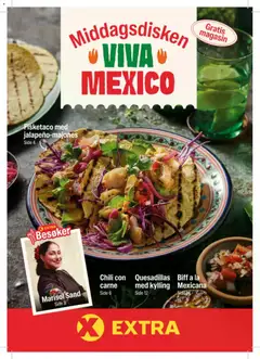 Forhåndsvis Middagsdisken Viva Mexico fra butikk Coop Extra gyldig fra 09/02/2026