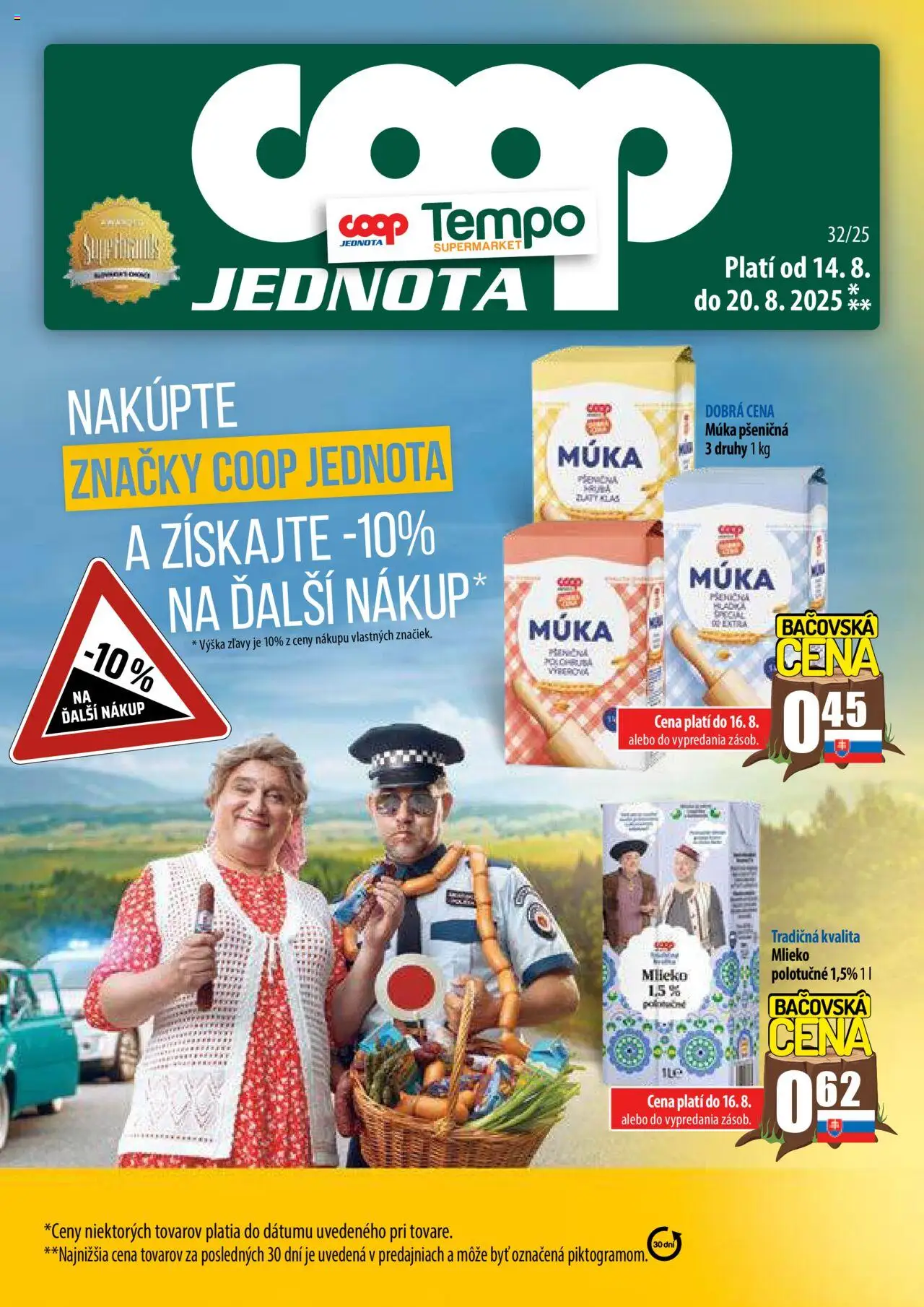 COOP Jednota leták od 14.08.2025 > Široká ponuka online