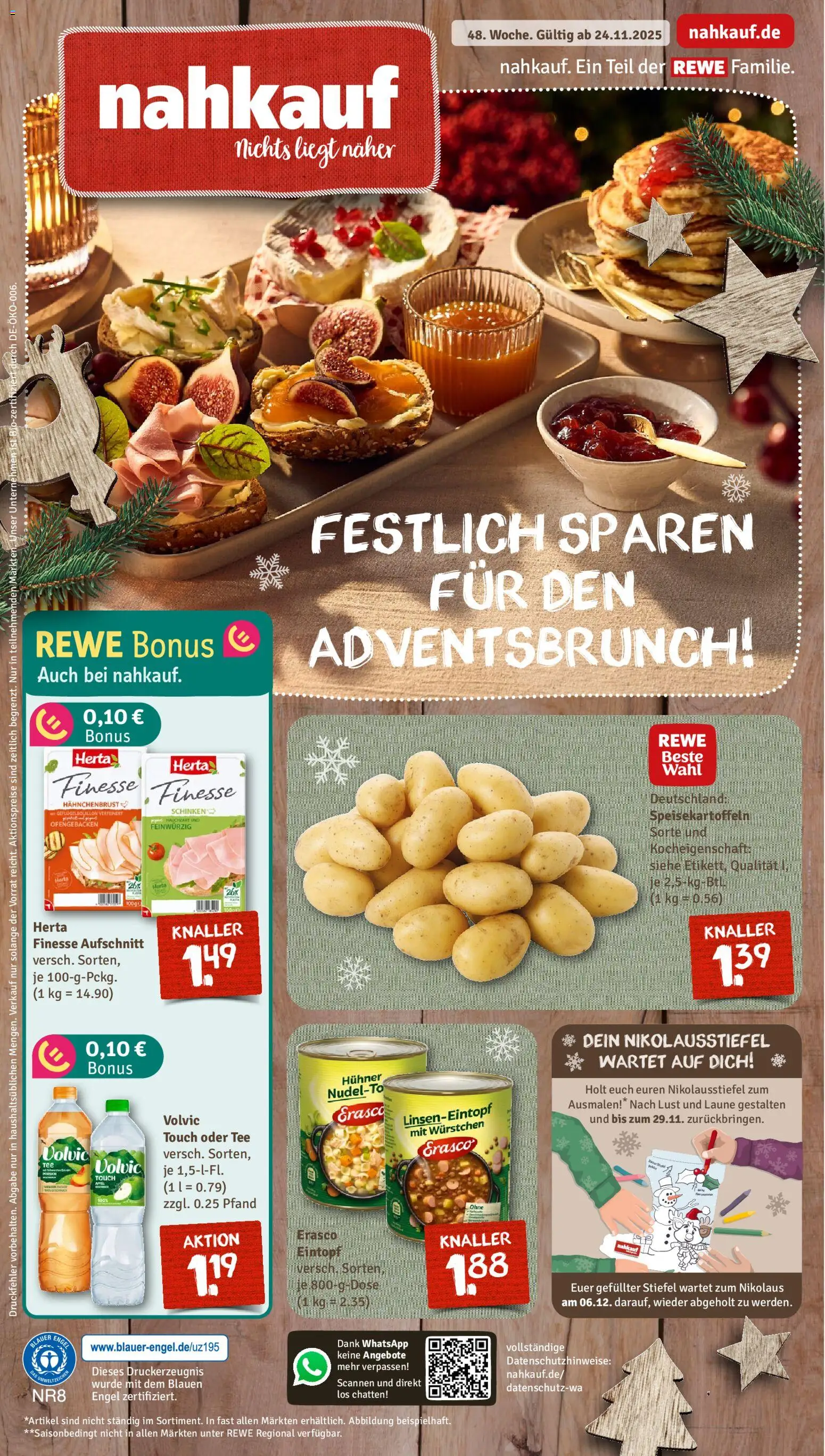 Vorschau von dem Prospekt des Geschäftes Nahkauf, gültig ab dem 23.11.2025