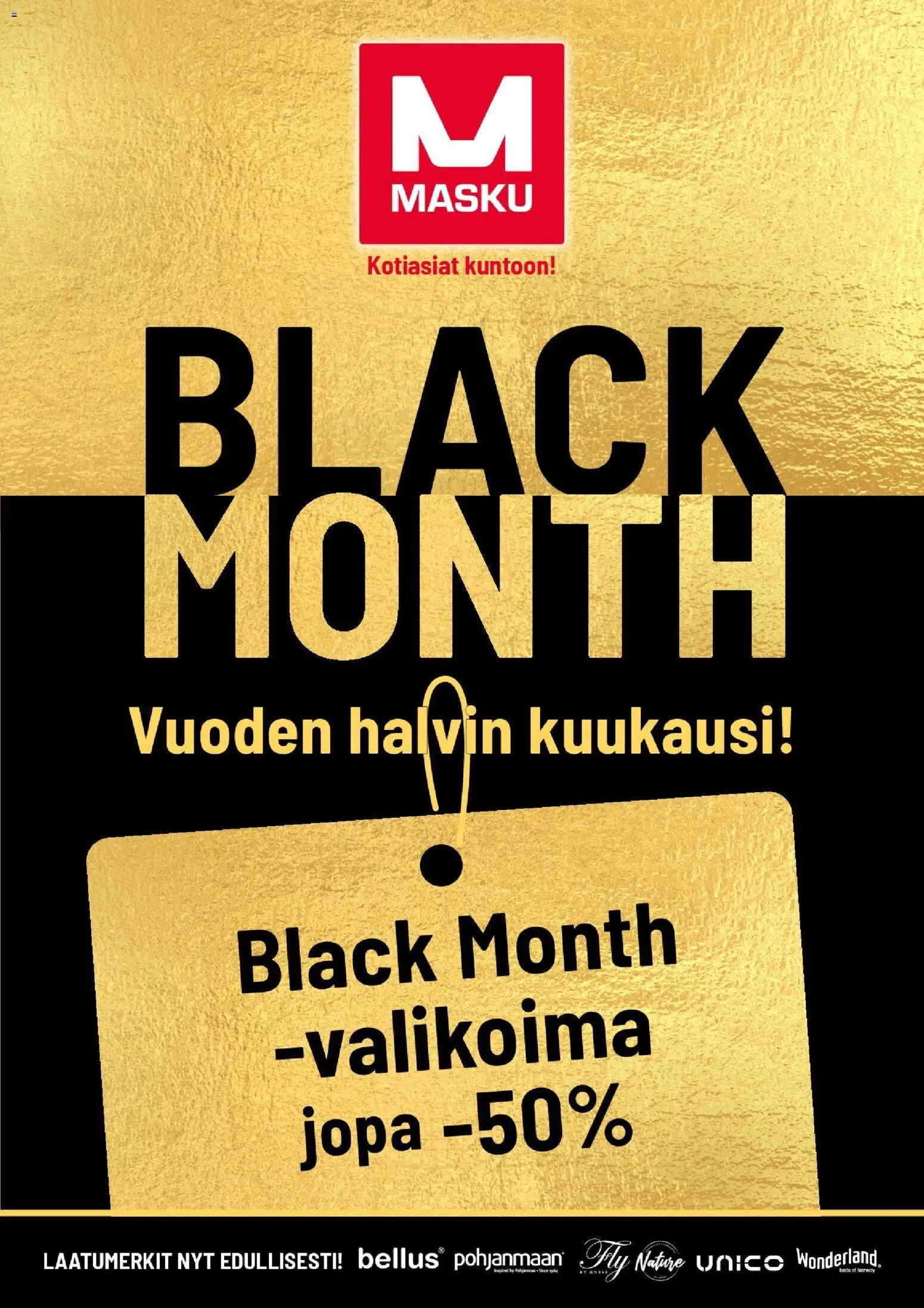 Kaupan Masku Black Friday esikatselu, voimassa 06/11/2025