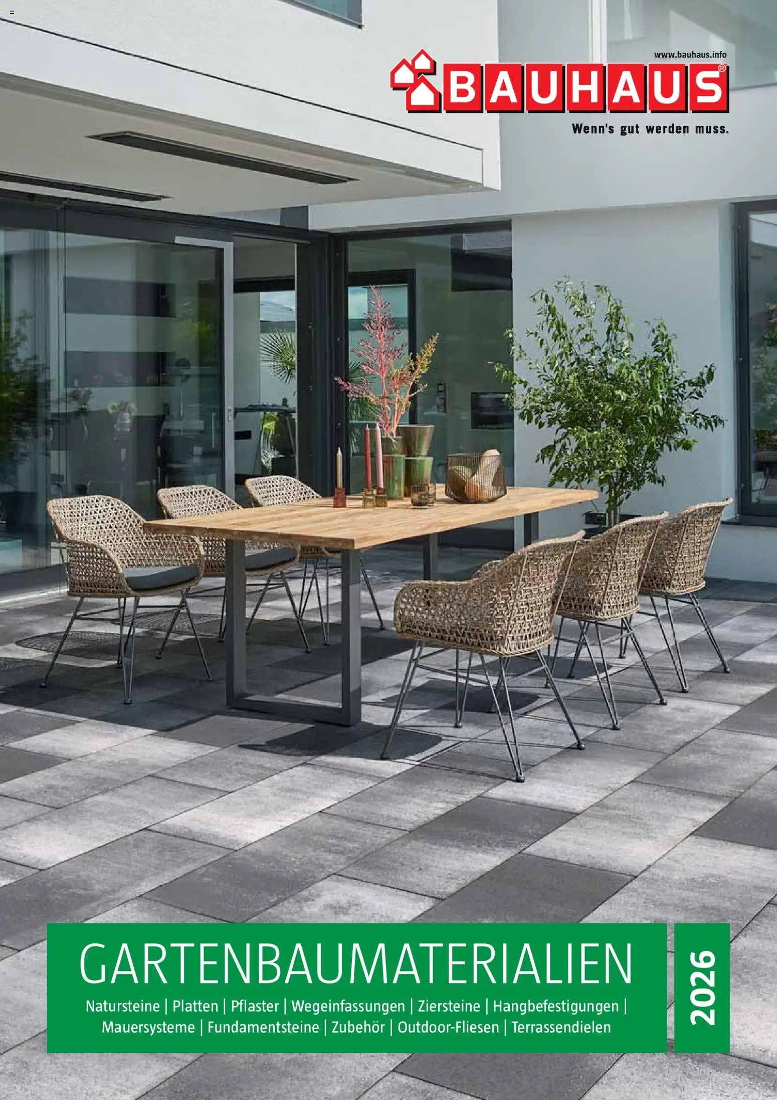 Vorschau der Angebote: Bauhaus Bauhaus Gartenbaumaterialien gültig ab 01.04.2026