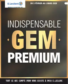 Prévisualisation de Indispensable gem premium fevrier du magasin E.Leclerc formulaire valide 03/02/2026