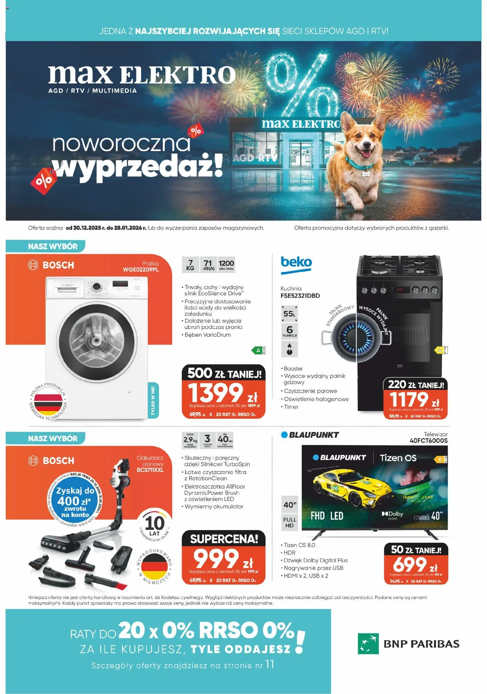 Pogląd gazetki "Gazetka" ze sklepu Max elektro ważnej od 30.12.2025