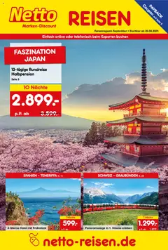 Vorschau von dem Prospekt des Geschäftes Netto Reisen, gültig ab dem 28.08.2025