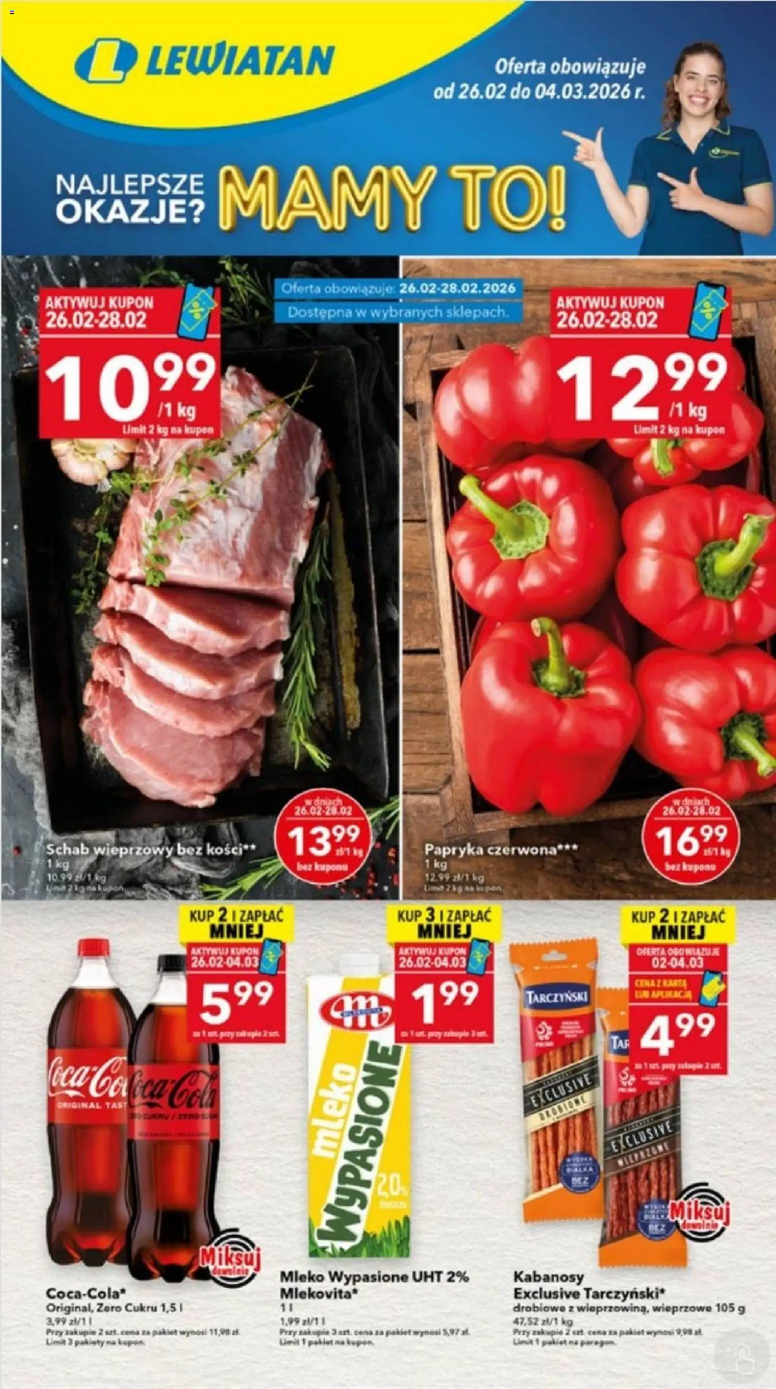 Pogląd gazetki "Ostrów Wielkopolski" ze sklepu Lewiatan ważnej od 26.02.2026