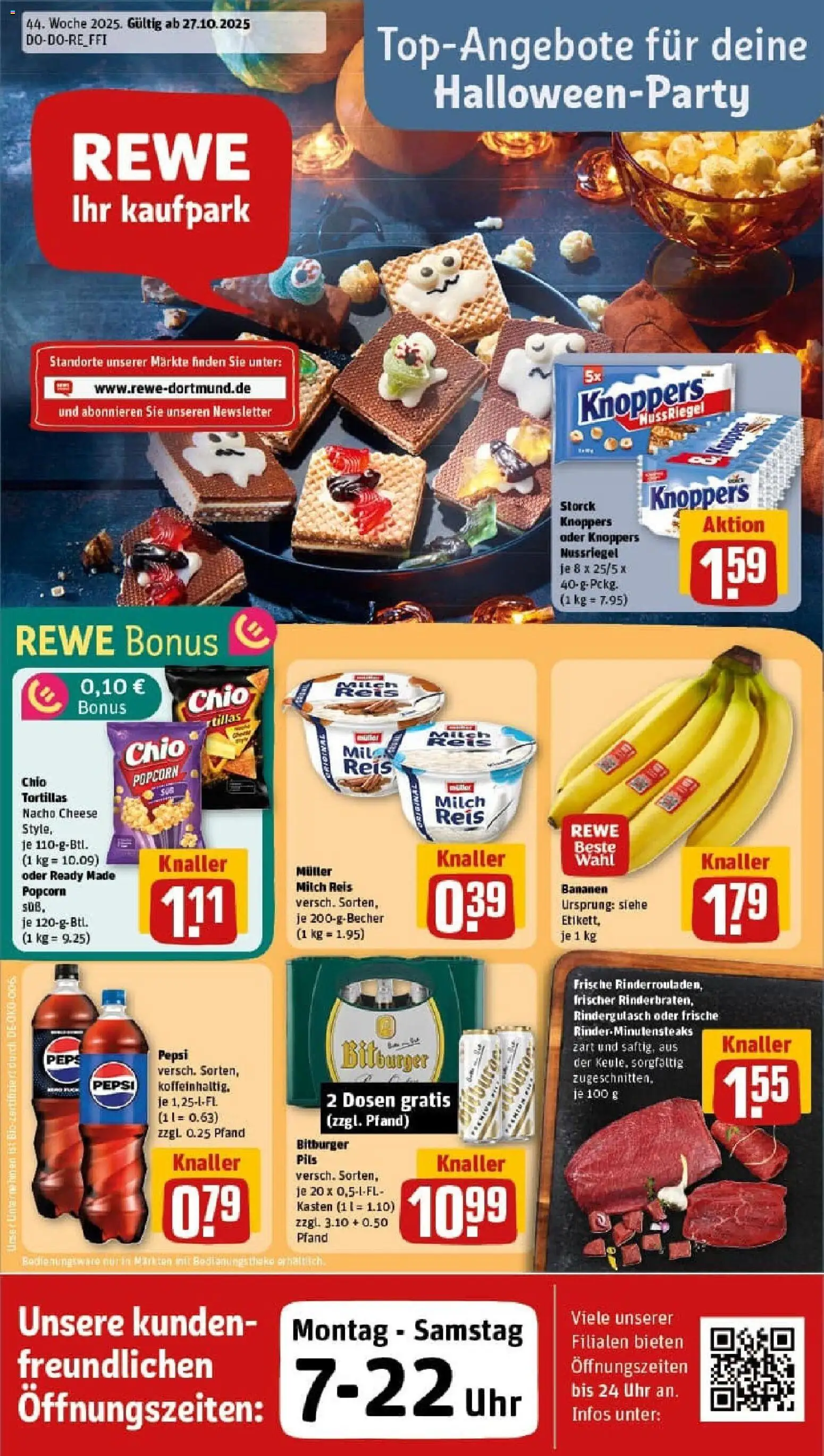 Vorschau von dem Prospekt des Geschäftes Rewe, gültig ab dem 26.10.2025