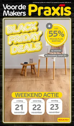 Voorbeeld van Black Friday van winkel Praxis geldig vanaf 21-11-2025