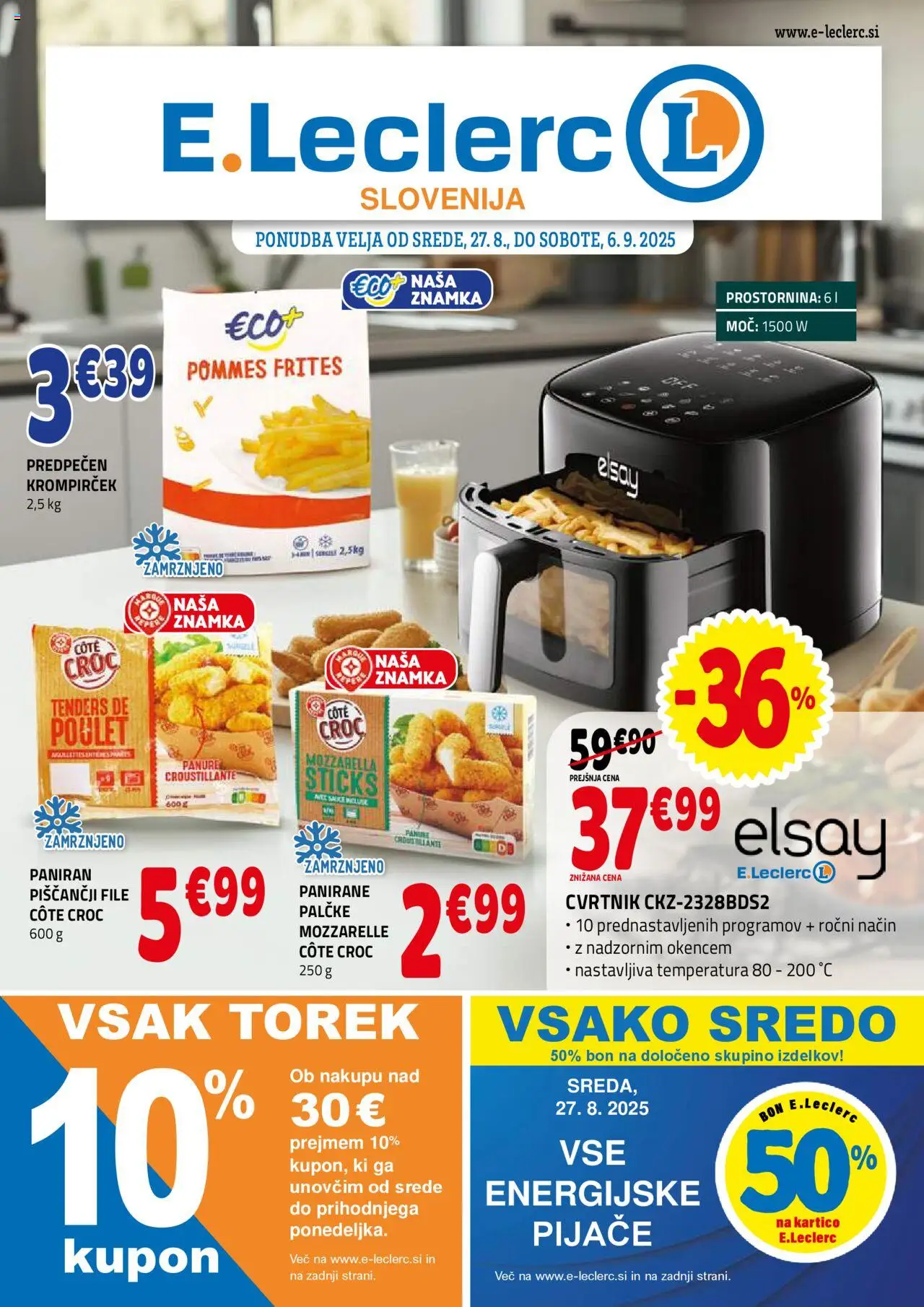 E.leclerc Katalog od 27.08.2025 - aktualna ponudba - stran 1