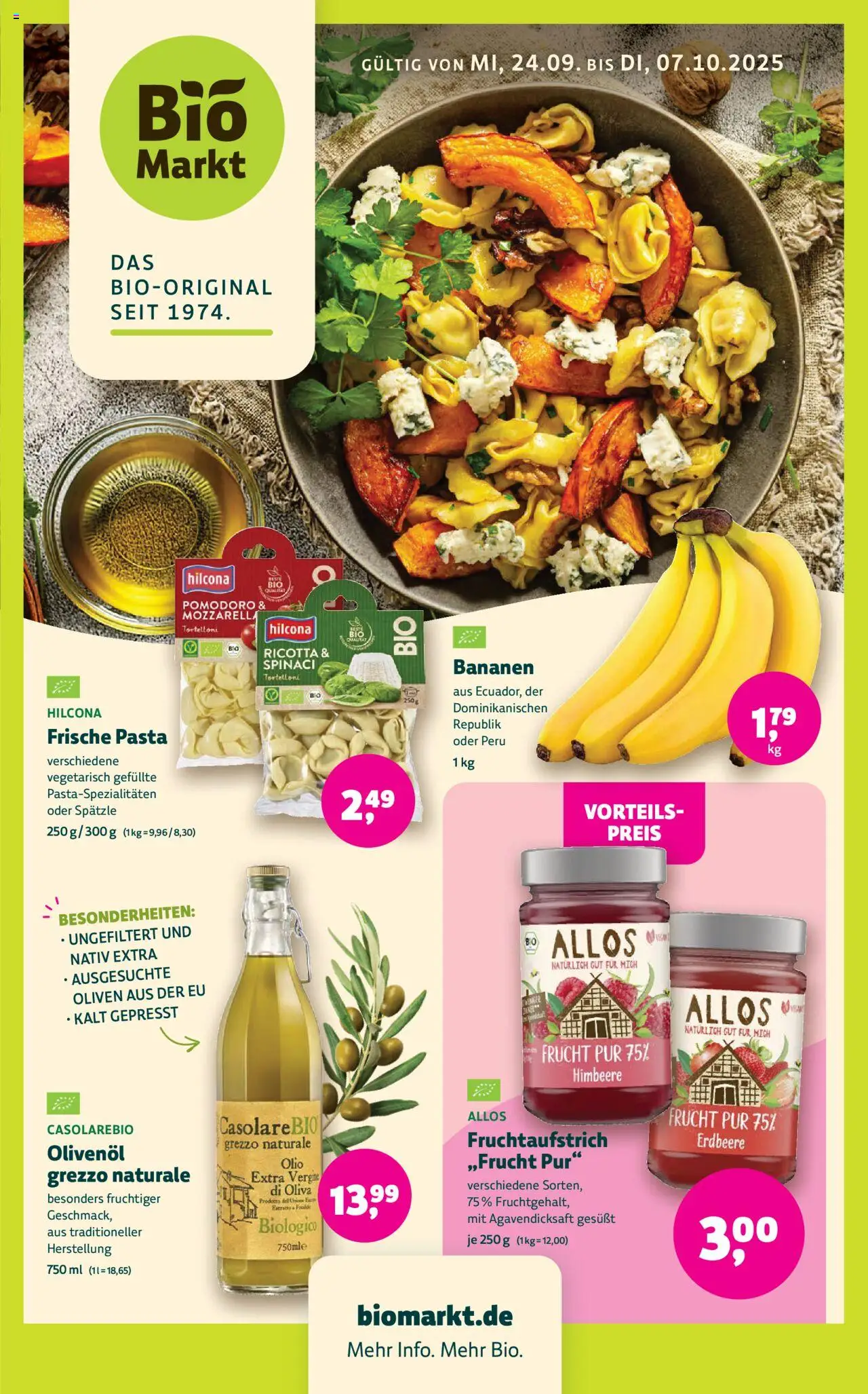 Vorschau von dem Prospekt des Geschäftes BioMarkt, gültig ab dem 24.09.2025